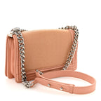 Galuchat Stingray Medium Boy Flap Pink