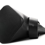 Smooth Calfskin Medium Pebble Bucket Bag Black