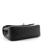 Caviar Quilted Mini Rectangular Flap Black