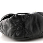 Lambskin Quilted Medium Chanel 19 Flap Black