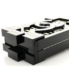 Plexiglass Barcode Boy Brick Lego Clutch Black