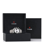 Stainless Steel 41mm Black Bay Chronograph Panda Automatic Watch White 79360N