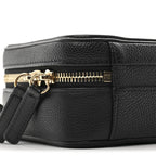 Caviar Quilted Small CC Filigree Vanity Case Black