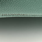Caviar Quilted Boy Wallet On Chain WOC Light Blue