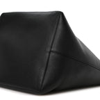 Grained Calfskin Park Tote Three Black