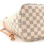 Damier Azur Neo Neverfull MM Rose Ballerine