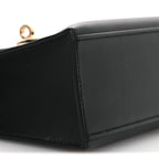 Swift Horseshoe Kelly Pochette Clutch Black Lime