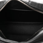 Calfskin Matelasse Monochrome Small GG Marmont Chain Shoulder Bag Black