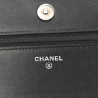 Caviar Quilted Boy Wallet On Chain WOC Black