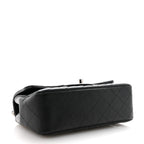 Lambskin Quilted Mini Rectangular Flap Black
