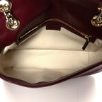 Calfskin Matelasse Small GG Marmont Shoulder Bag Rosso Ancora Red