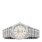 Stainless Steel Diamond Bezel 32mm Chronomat Quartz Watch Silver A77310591A1A1