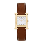 Stainless Steel Epsom 26mm Heure H Hour Quartz Watch Gold