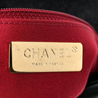 Goatskin Quilted Large Chanel 19 Flap Black