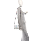 Canvas Quilted Jungle Jeans Wallet on Chain WOC Multicolor