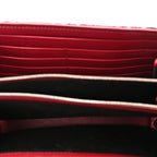 Velvet GG Monogram Mini Dionysus Chain Wallet Red Cipria