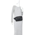 Soft GG Supreme Monogram Web Belt Bag Black Grey