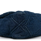 Denim Quilted Large Chanel 19 Flap Blue