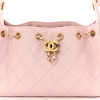 Caviar Quilted Mini Chanel 25 Handbag Light Pink