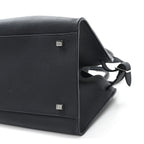 Grained Calfskin Soft Margaux 10 Bag Black