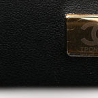 Lambskin Quilted Mini Rectangular Flap Black