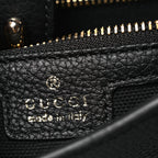 Grained Calfskin Web Medium Jackie 1961 Hobo Black