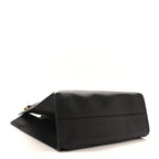 Polished Saddle Calfskin Alexia Bag Black