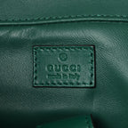 GG Supreme Monogram Snakeskin Ophidia Double Buckle Backpack Brown Green