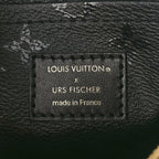 X UF Tufted Monogram Pochette Accessories Black Red