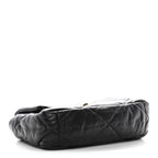 Lambskin Quilted Medium Chanel 19 Flap Black