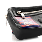 GG Supreme Monogram Night Courrier Belt Bag Black Multicolor