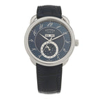 Stainless Steel Alligator 43mm Arceau Grande Lune Automatic Watch Bleu Abysse