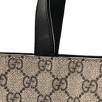 Soft GG Supreme Monogram Web Vertical Tote Black