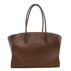 Polished Saddle Calfskin Marlo 14 Deep Brown