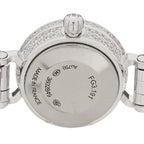 18K White Gold Diamond Pave 16mm Faubourg Quartz Watch