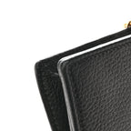 Dollar Calfskin Mini GG Marmont Chain Wallet Black