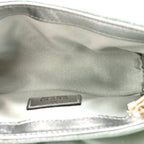 Iridescent Nappa Chevron Matelasse Super Mini GG Marmont Shoulder Bag Green Iridescent