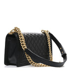 Caviar Quilted Medium Boy Flap Black