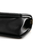 Lambskin Chain Quilted Medium Boy Flap Black