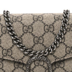 GG Supreme Monogram Mini Dionysus Chain Wallet Beige Taupe