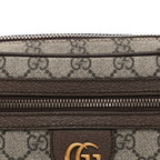 Soft GG Supreme Monogram Medium Ophidia Belt Bag Dark Brown