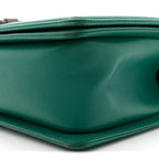 Lambskin Quilted Medium Boy Flap Green