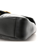 Calfskin Matelasse Medium GG Marmont Shoulder Bag Black