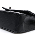 Lambskin Quilted Mini Rectangular Flap Black