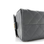 Caviar Quilted Small Chanel 25 Handbag Dark Grey