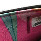 Calfskin Whipstitch Wallet On Chain WOC Black