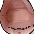 Damier Ebene Neo Neverfull MM Rose Ballerine