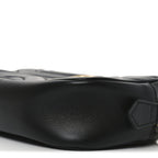 Calfskin Matelasse Mini GG Marmont Chain Shoulder Bag Black