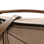 Grained Calfskin Small Puzzle Bag Sand Mink