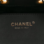 Caviar Quilted Mini Chanel 25 Handbag Black